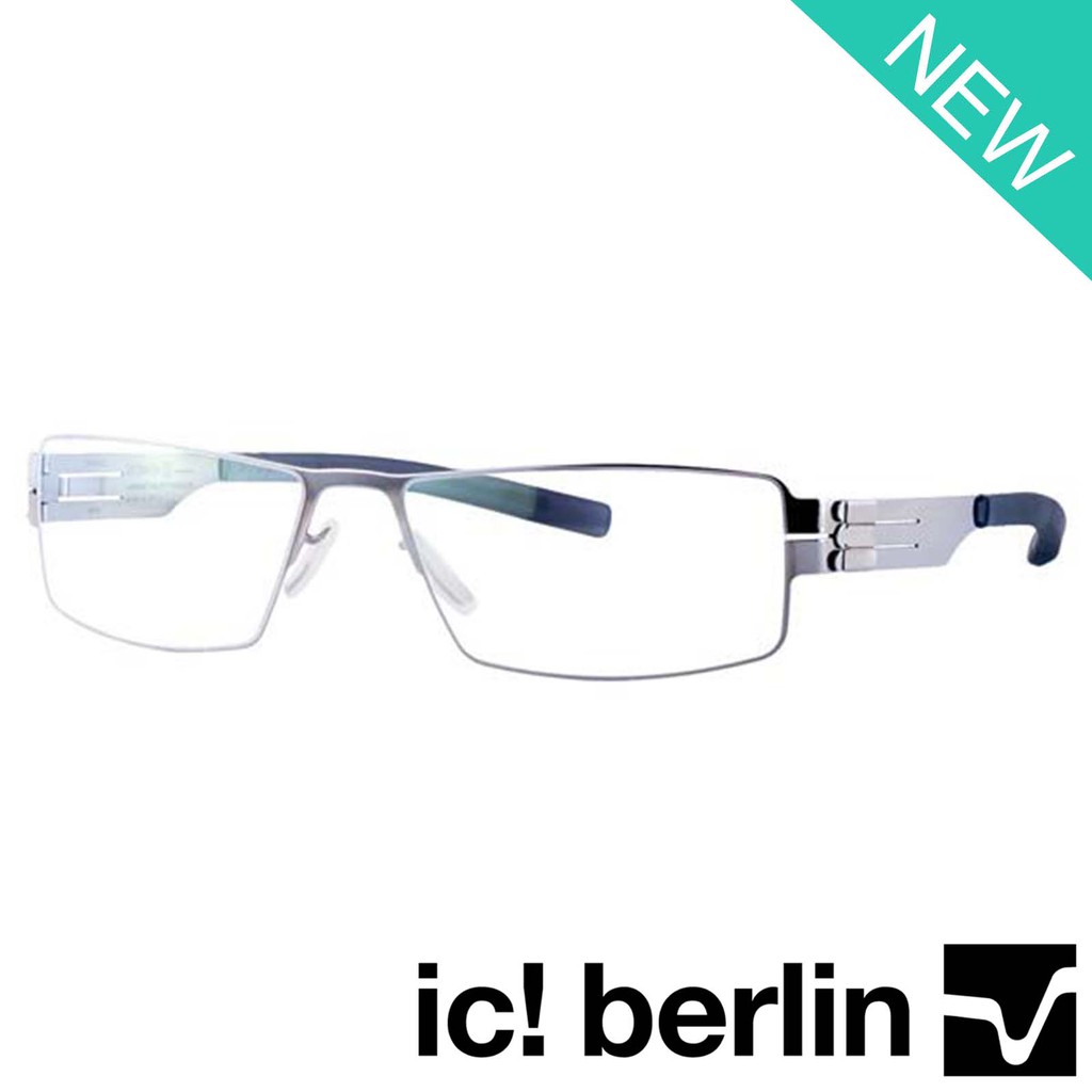 Ic Berlin แว่นตารุ่น 863424 สีเงิน กรอบเต็ม ขาข้อต่อ วัสดุ สแตนเลส สตีล Eyeglass ทางร้านเรามีบริการรับตัดเลนส์