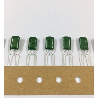 20ชิ้น 0.01UF 50V (103J=10NJ 10NF) ขาห่าง5mm. ไมล่า คาปาซิเตอร์ capacitor ตัวเก็บประจุ ใหม่แท้คุณภาพเต็ม100%