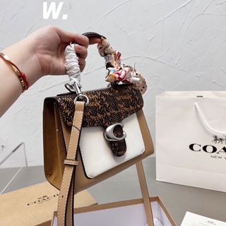 สินค้าใหม่-Coach-กระเป๋าผู้หญิง/กระเป๋าสะพายข้าง💯% ของแท้/หรูหรา ยิงจริง พร้อมส่ง [ส่งฟรี] แฟชั่น หวานๆ