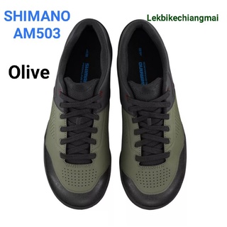 รองเท้าปั่นจักรยาน SHIMANO AM5 SH-AM503 มีที่ใส่คลีทSHIMANO MTB SHOES