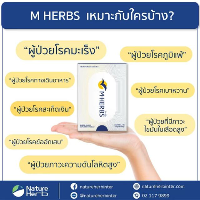 M HERBS ยาหมอแสง ของแท้ 100 ส่งฟรีลงทะเบียน ThaiPick