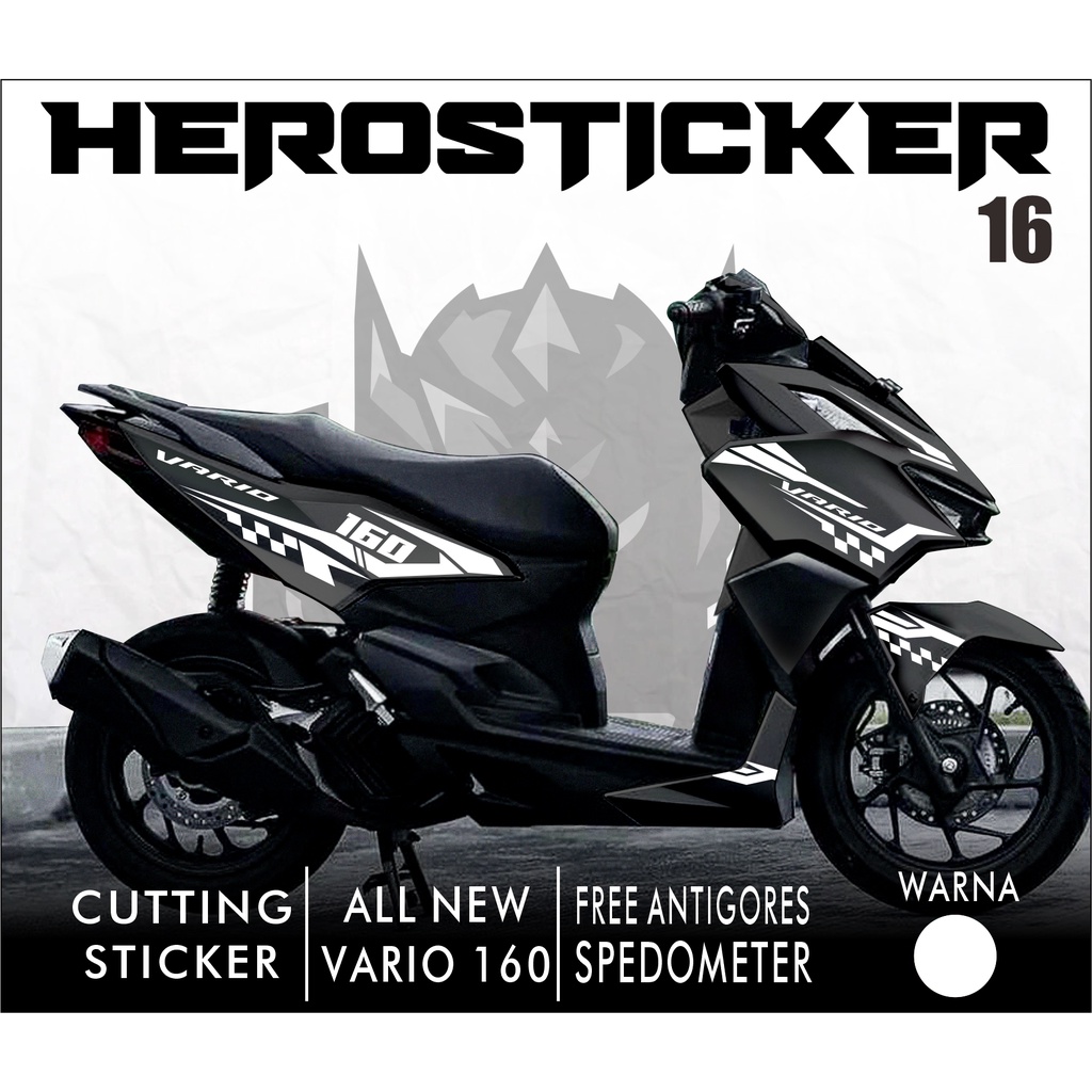 Honda VARIO 160 Cutting Sticker Striping - VARIO 160 Sticker, Cutting Variation, Simple Custom List Motif 16