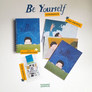 Jay B Be Yourself Fanmerch (พิมพ์ศิลปะ, สมุดโน้ตขนาดเล็ก, วารสาร, แพ็คสติกเกอร์)