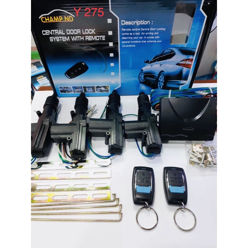🚗ชุดเซ็นทรัลล็อค(มอเตอร์4ตัว)+รีโมทปิด-เปิดสำหรับรถยนต์ทุกรุ่น🚙