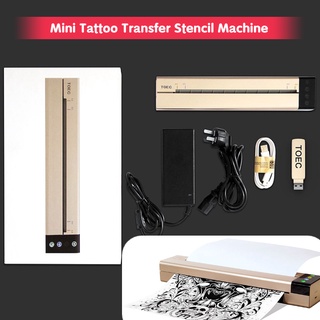 2Types Professional Mini Tattoo Transfer Stencil Machine Office Portable Thermal Copier Printer