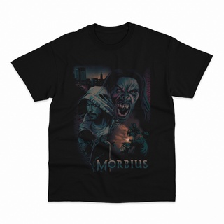 ผ้าฝ้ายคอกลมเสื้อยืด พิมพ์ลายภาพยนตร์ Morbius Vampire Marvel สไตล์วินเทจfrom S-4XL