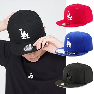 La Fitted Cap ผู้ชาย ผู้หญิง แฟชั่น หมวกฮิปฮอป ปิดเต็มรูปแบบ หมวกเบสบอล VSK1