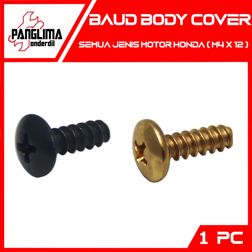ฝาครอบสลักเกลียว M4-M 4-4x12-M4x12-4 x 12 Black-Gold สําหรับทุกชนิดของ Honda อัตโนมัติรถจักรยานยนต์ 