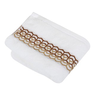 TOWEL HOME LIVING STYLE CHAIN 15X32" WHITE ผ้าขนหนู  STYLE CHAIN 15X32 นิ้ว สีขาว ผ้าเช็ดผม ผ้าเช็ดตัวและชุดคลุม ห้องน้ำ