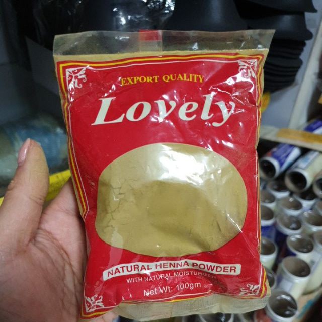 เลิฟลี่ เฮนน่า Lovely  Natural Henna Powder 100 ก.