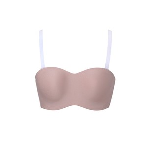 Sabina ซาบีน่า เสื้อชั้นใน (มีโครง) Body Bra (เกาะอก)(ไม่ดันทรง) Perfect Bra รหัส SBD8100CD สีเนื้อเข้ม