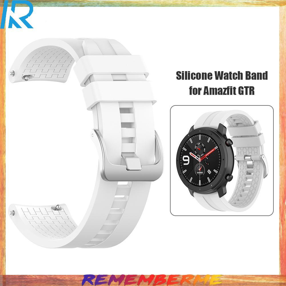 สายนาฬิกาข้อมือซิลิโคน 22 มมสําหรับ Amazfit Gtr 47 มม . #8