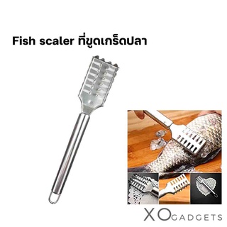 Fish scaler ที่ขูดเกล็ดปลา ที่ขอดเกล็ดปลา ไม้ขอดเกล็ด อุปกรณ์ขอดเกล็ดปลา ที่ถอดเกล็ดปลา สแตนเลส