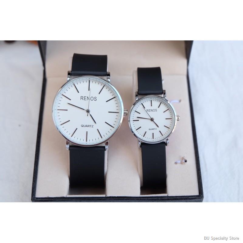 ดู นาฬิกาข้อมือผู้หญิง นาฬิกาแบรนด์เนม ◈✎﹊BU Specialty Storeนาฬิกาคู่รักสายยาง ยี่ห้อRenos กันน้ำได้ เรือนเดียวก็ขาย ส