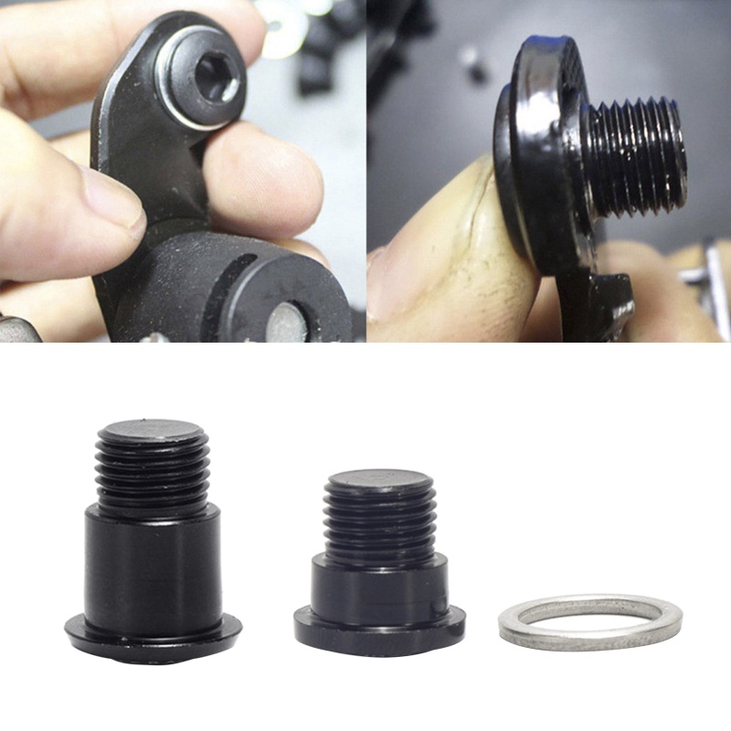 To ด ้ านหลัง Derailleur สกรูเหล ็ กสีดําสําหรับจักรยานด ้ านหลัง Derailleur Fixing Bolts MTB สําหรับ Jockey ล ้ อสกรูจักรยาน Suppli