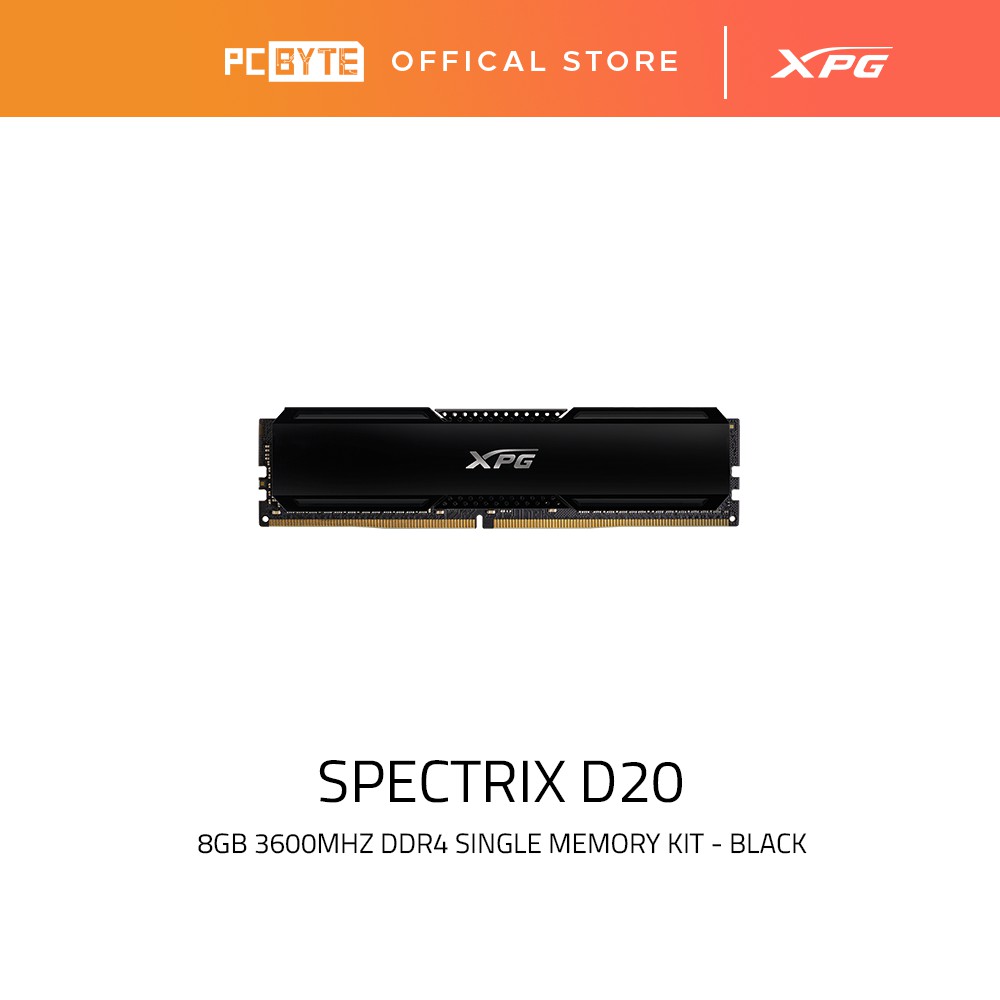 แรม Adata XPG Gammix D20 3600Mhz 8GB DDR4 สีดํา