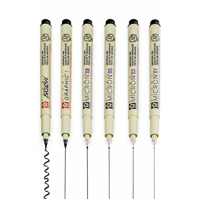 Sakura ชุดปากกาพิกม่า ซากุระ Sakura Manga Set มังงะ  (SAKURA Pigma Pen Set)