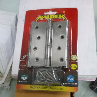 RW5201 บานพับสแตนเลส RAIDER 4x3x2mm 3ชิ้น/แผง