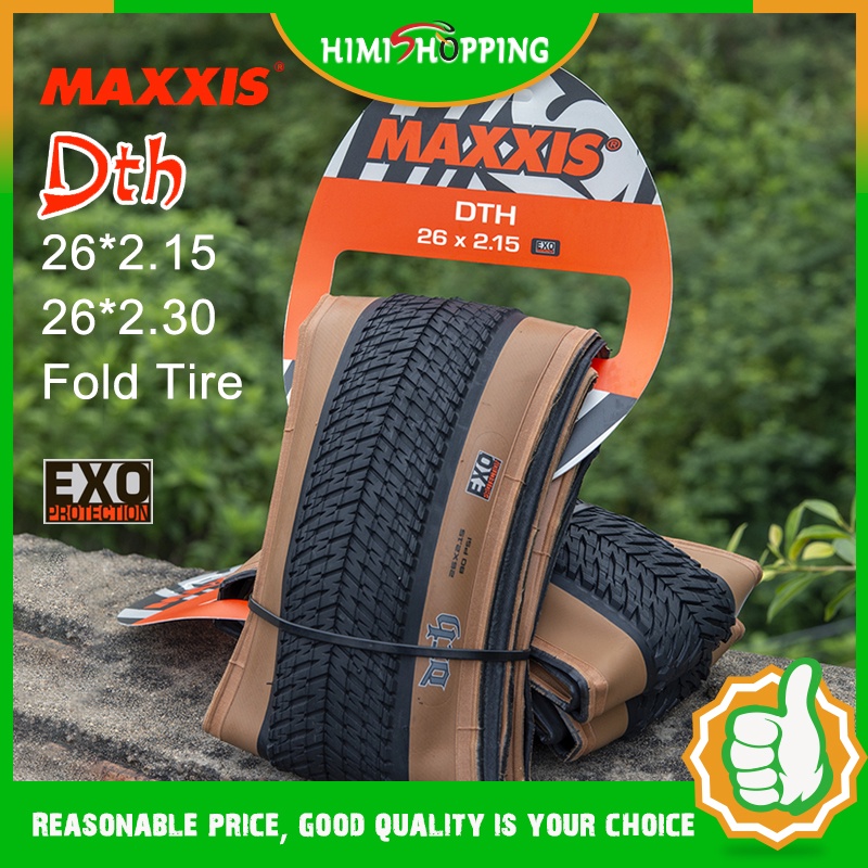 READY Stock1pc MAXXIS จักรยานยาง Tyre DTH 26 นิ้ว Retro พับยาง 26*2.15 2.3 MTB ทนต่อการแทงยางจักรยาน