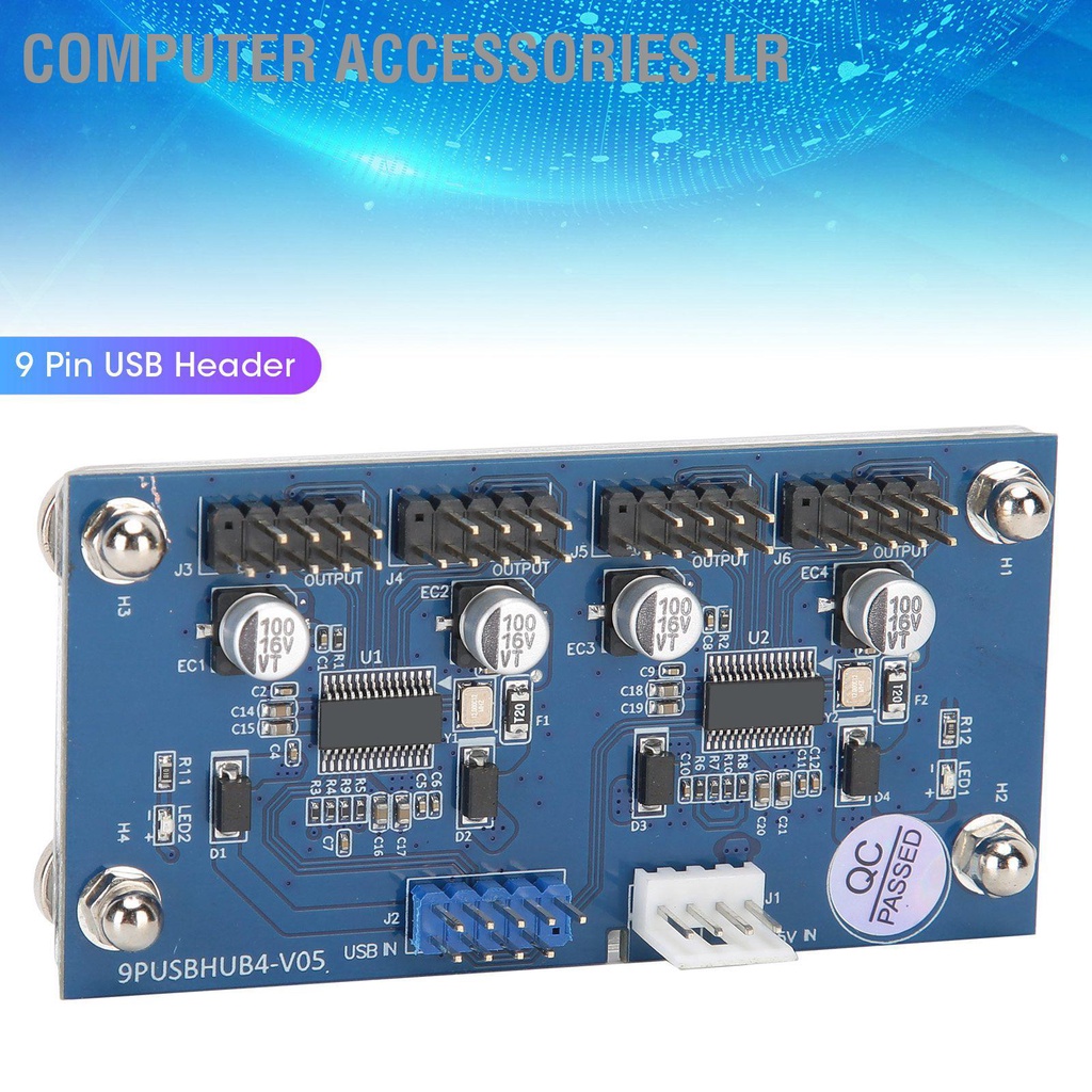 Computer Accessories.lr 9 Pin Usb อุปกรณ์เชื่อมต่อสายเคเบิ้ล 1 To 4 ...
