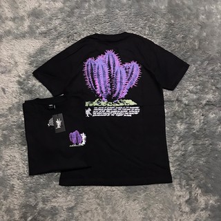 STUSSY เสื้อยืดพรีเมี่ยมพรีเมี่ยมพิมพ์ลาย DESERT BLOOM คุณภาพสูง