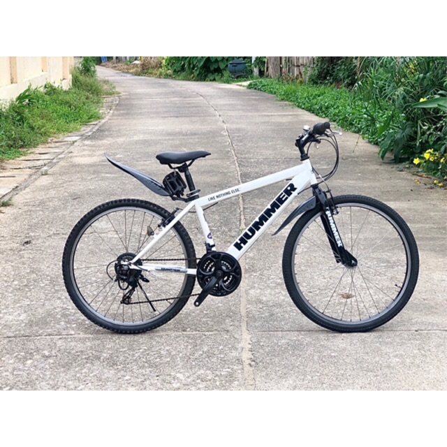 📌📌📌จักรยานเสือภูเขา เก่าญี่ปุ่น ยี่ห้อ Hummer แท้ ไม่มีโช้ค สีขาวสวยๆ สภาพรถแสดงตามรูป