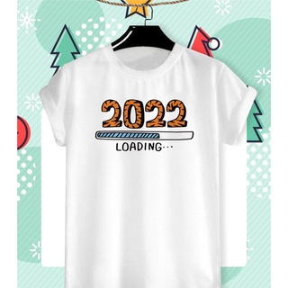 เสื้อยืดลายเสื้อลายปีใหม่ 2022 ผ้า TK ใส่สบาย สีสันสดใส ใส่สบาย ไม่ยืดไม่ย้วย