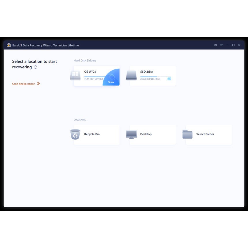 Easeus Data Recovery Wizard Technician โปรแกรมกู้ข้อมูล Hdd Ssd | Shopee  Thailand