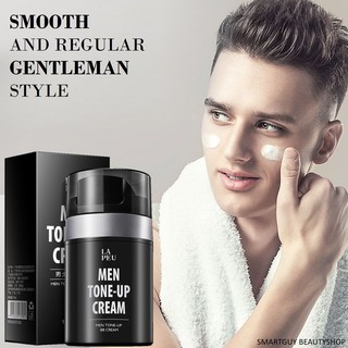 LAPEU Men Tone Up Cream 50g ครีมโทนอัพเนื้อบางเบาปรับแต่งผิวหน้าเรียบเนียนกระจ่างใสสำหรับผู้ชาย