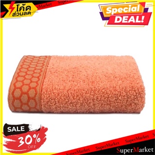 ผ้าขนหนู ROSE HONEYCOMB 15x30 นิ้ว สีส้ม ผ้าเช็ดผม TOWEL ROSE HONEYCOMB 15"X30" ORANGE ผ้าเช็ดตัวและชุดคลุม