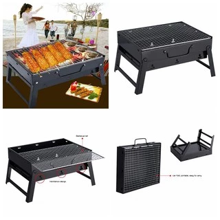 Mini BBQ เตาย่างบาบีคิว แบบพกพา เตาย่างใช้ถ่าน ขนาด กว้าง 29 x ยาว 36 x สูง 6.8 cm. สินค้าพร้อมส่ง ค่ะ