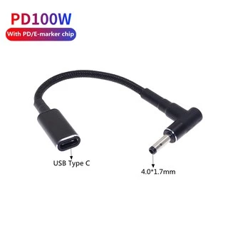 100w สากล แล็ปท็อป อะแดปเตอร์ เชื่อมต่อ สายชาร์จเร็ว สายเคเบิล USB Type C ตัวเมีย ไป โน้ตบุ๊ก ที่ชาร์จ ปลั๊ก แจ็ค แปลง