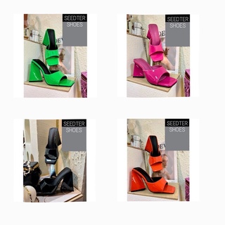 รองเท้าส้นสูง 3.5 นิ้ว สีสัน Colorful Shoe Collection BY SEEDTER MACHIC