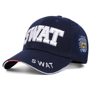 หมวกเบสบอล SWAT ปักลาย คุณภาพสูง สไตล์ทหาร สําหรับผู้ชาย