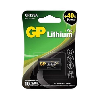 ถ่าน GP CR123A Pro (CR17345) Lithium  3V 1ก้อน ของใหม่ ของแท้บริษัท