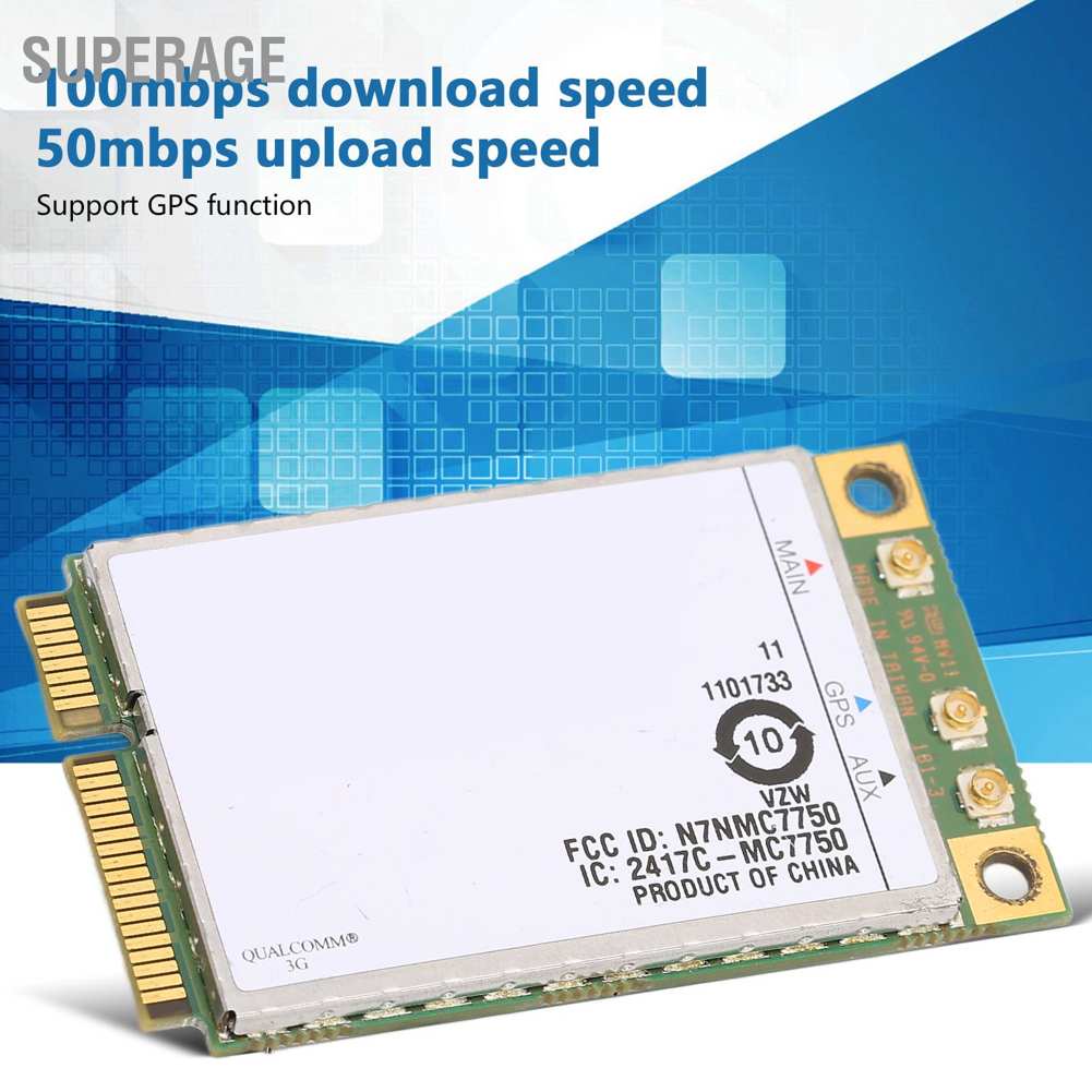 Superage โมดูลการ์ดเครือข่ายไร้สาย Pcie 3G 4G Lte Hspa 100Mb Wifi สําหรับ Ibm T430 T430I T430S T430Si X230 X230I
 #1