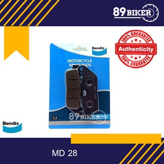 ผ้าเบรคหน้า BENDIX MD28  สำหรับรถ HONDA CBR250R(ปี-2013)/ CBR250RB(ปี-2011)/ CBR300 / FORZA(ตัวใหม่)