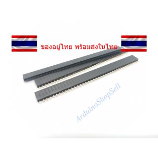 (050) Female socket 2.54MM pitch single row 1x40 (ไม่มีเก็บปลายทาง)