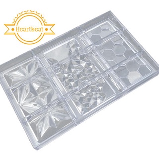 Chocolate Cadny Bar Mold Polycarbonate Chocolate Mould Plastic Baking Pastry Cake Mold Bonbon Confectionery Tool