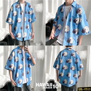 [ลดล้างสต๊อก] เสื้อฮาวาย เสื้อไปทะเล เสื้อฮาวายผู้ชาย เสื้อวินเทจ ผ้าใส่สบาย ไม่ร้อน เสื้อสงกรานต์ เสื้อเชิ้ตแขนสั้น