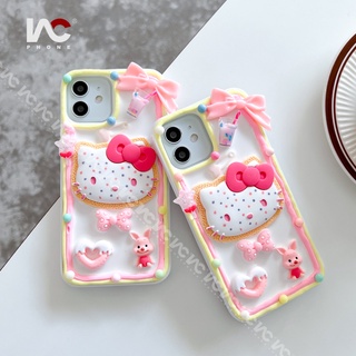 เคสโทรศัพท์มือถือแบบนิ่ม ลายแมวน่ารัก 3D สําหรับ iPhone 14Pro max 14Plus 13Pro max 13 12ProMax 12 11 X max 8P