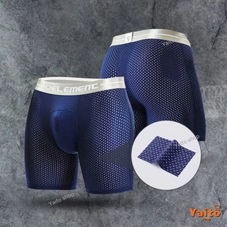 กางเกงในใส่ออกกำลังกาย Hyrox ขายาว ไม่สีโคนขา🔥มีส่งด่วน🔥 ผ้าตาข่าย ใส่สบาย Sport Long Briefs Workout Underwear