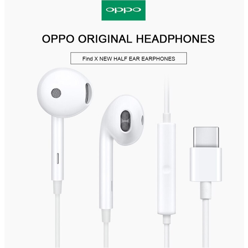 ฟรีค่าส่ง 🔥 หูฟัง oppo แท้ Type C Find X หูฟังเสียงดี หูฟัง small talk oppo earphone หูฟังแท้ ไมโครโ