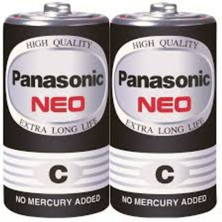 ถ่าน ไฟฉาย PANASONIC C Neo R14NT/2SL สีดำ (2ก้อน/แพ็ค)