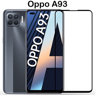 F ฟิล์มกระจกเต็มจอ OPPO A93 ฟิล์มกระจกนิรภัยเต็มจอ ฟิล์มกระจกกันกระแทก Oppo A93 (ส่งจากไทย)