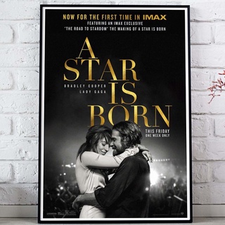 A Star Is Born Poster (2018) / Bradley Cooper, ‎Lady Gaga‎ โปสเตอร์ภาพขนาด 33X48 cm