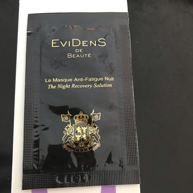 Evidens night recovery solution (tester 3 ml)