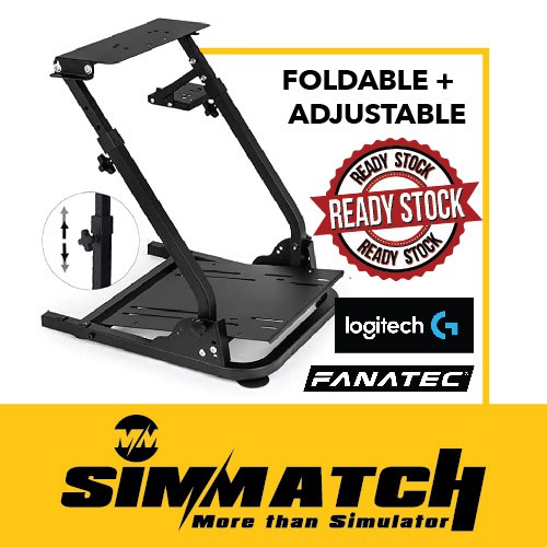 Racing SIMULATOR Steering Wheel Stand Rig พับห้องนักบินพวงมาลัยสําหรับ Logitech Thrustmaster pxn