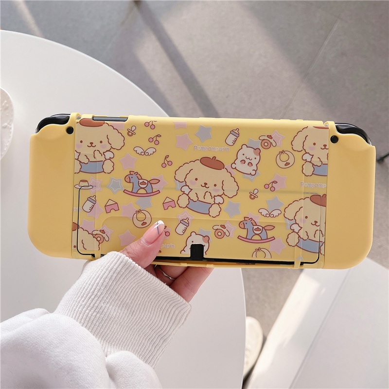 เคสโทรศัพท์มือถือ TPU ป้องกันรอย ลายการ์ตูนแอนิเมชั่น ธีมสตรีท สีเหลือง สําหรับ Nintendo Switch OLED