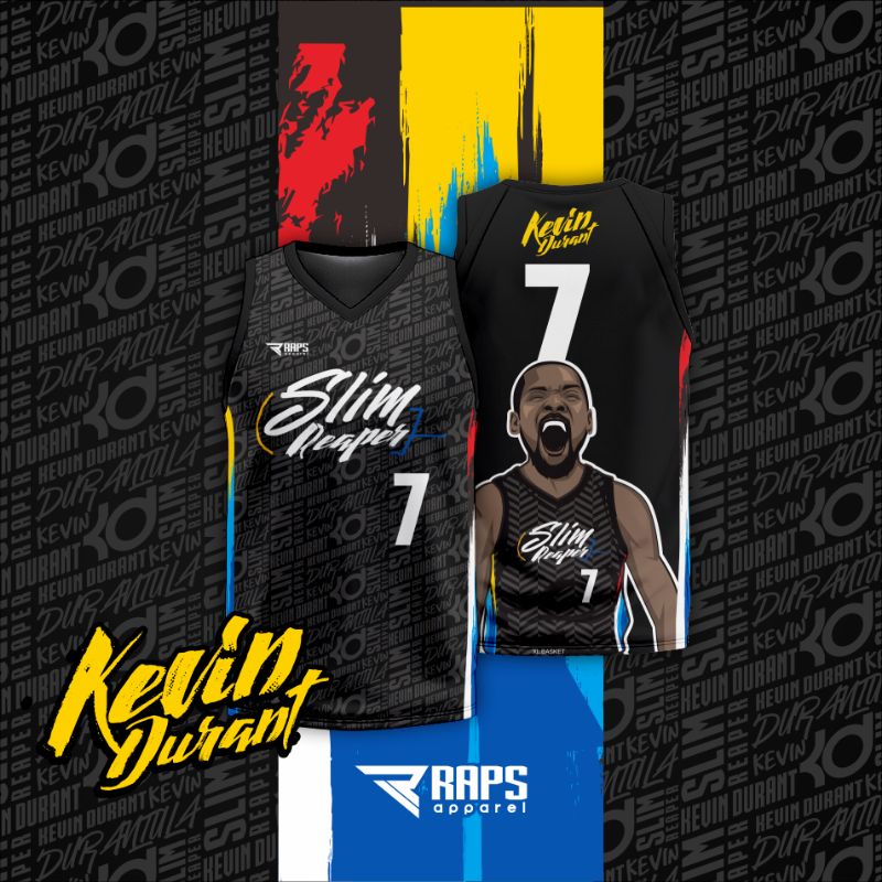 KEVIN DURANT CHARACTER เสื้อแข่งแบบเต็มพิมพ์